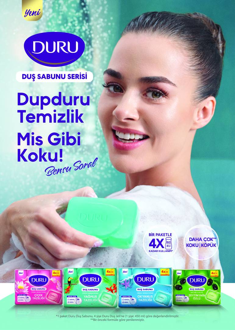 Bensu Soral Duru reklam yüzü oldu.